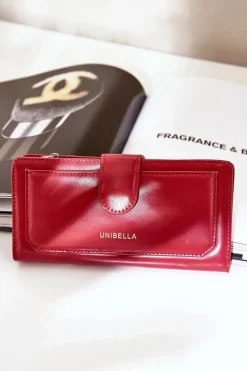 Portfele>Boto Portfel Damski Z Eko Skóry Kalinessa Czerwony