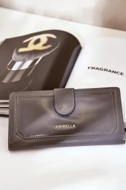 Portfele>Boto Portfel Damski Z Eko Skóry Kalinessa Szary