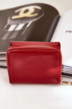 Hot Boto Portfel Damski Z Eko Skóry Czerwony Congaia