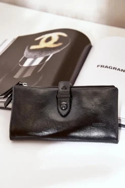 New Boto Portfel Damski Z Eko Skóry Irinda Czarny