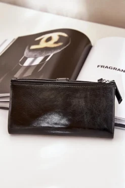 New Boto Portfel Damski Z Eko Skóry Irinda Czarny