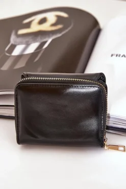 Portfele>Boto Portfel Damski Z Eko Skóry Czarny Congaia