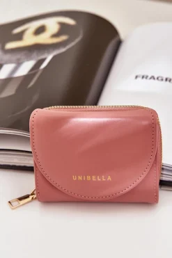 Clearance Portfel Damski Z Eko Skóry Różowy Congaia Portfele