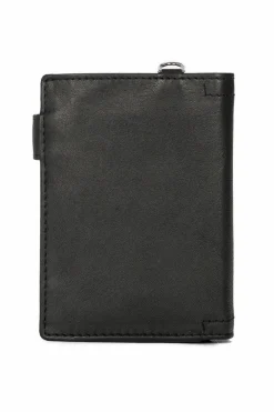 Discount Big Star Shoes Portfel Męski Ze Skóry Naturalnej Big Star KK675003 Czarny