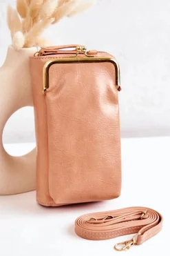 Outlet Boto Portfel Torebka 2w1 Na Bigiel Różowy Leonore