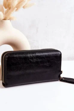 Portfel Torebka 2w1 Na Bigiel Czarny Leonore Listonoszki|Portfele