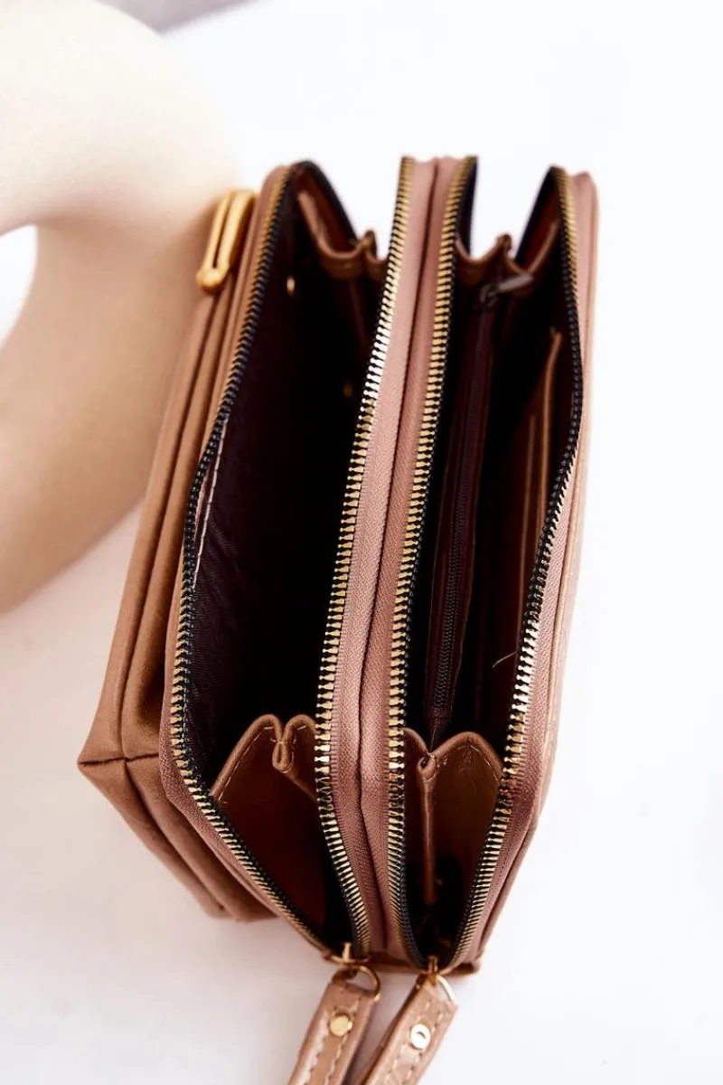 Listonoszki|Portfele>Boto Portfel Torebka 2w1 Na Bigiel Beżowy Leonore