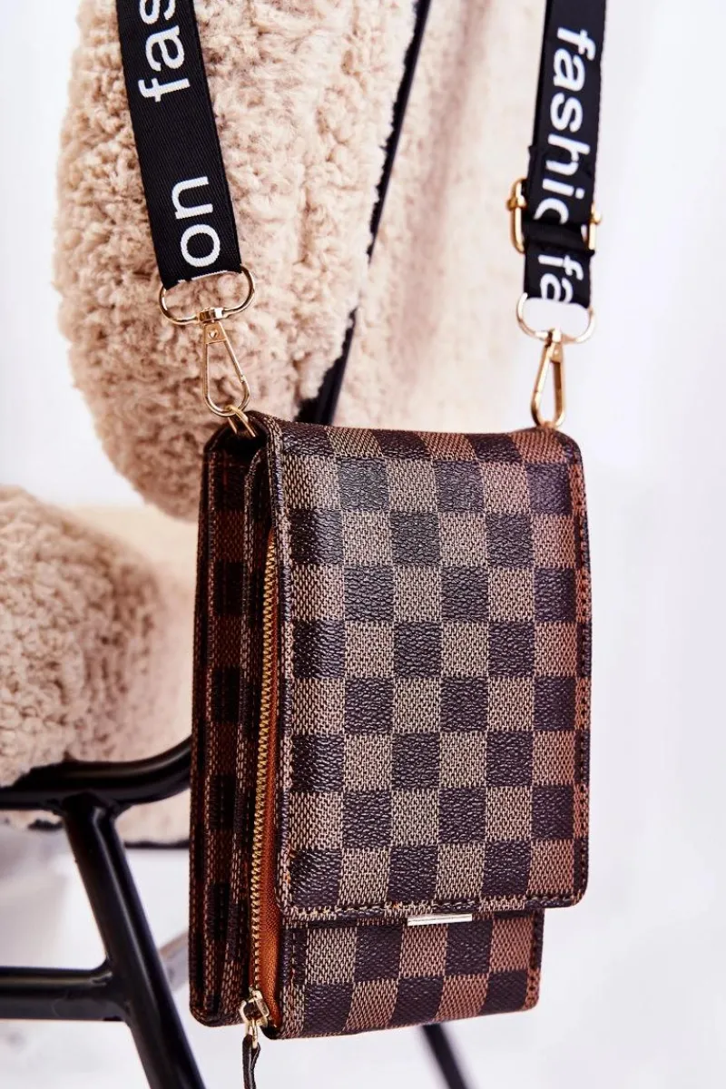 Listonoszki|Portfele>Boto Portfel Torebka 2w1 Na Magnes W Kratę Brązowy Costa