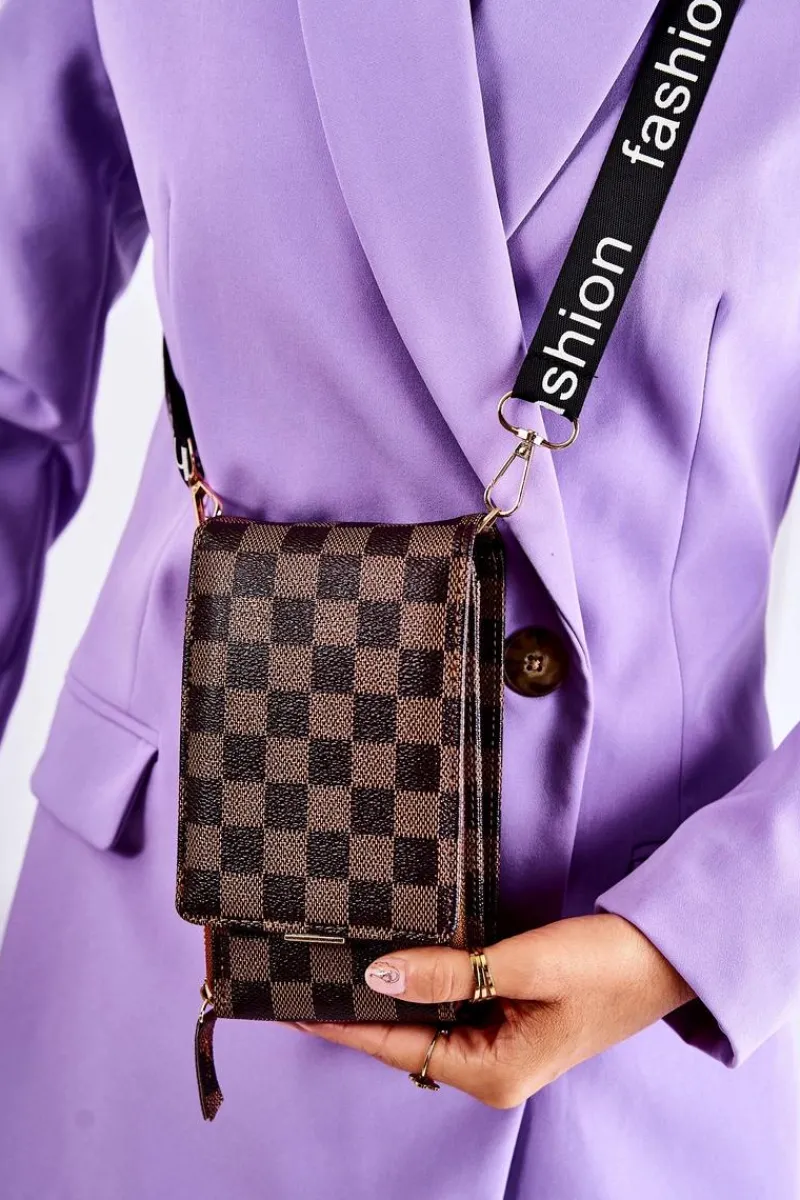 Listonoszki|Portfele>Boto Portfel Torebka 2w1 Na Magnes W Kratę Brązowy Costa