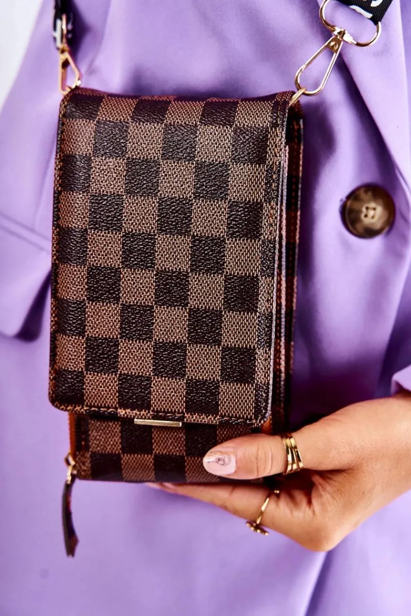 Listonoszki|Portfele>Boto Portfel Torebka 2w1 Na Magnes W Kratę Brązowy Costa