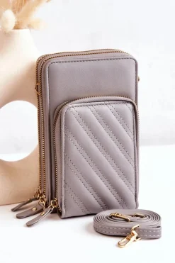 Discount Boto Portfel Torebka 2w1 Na Suwak Szary Themis