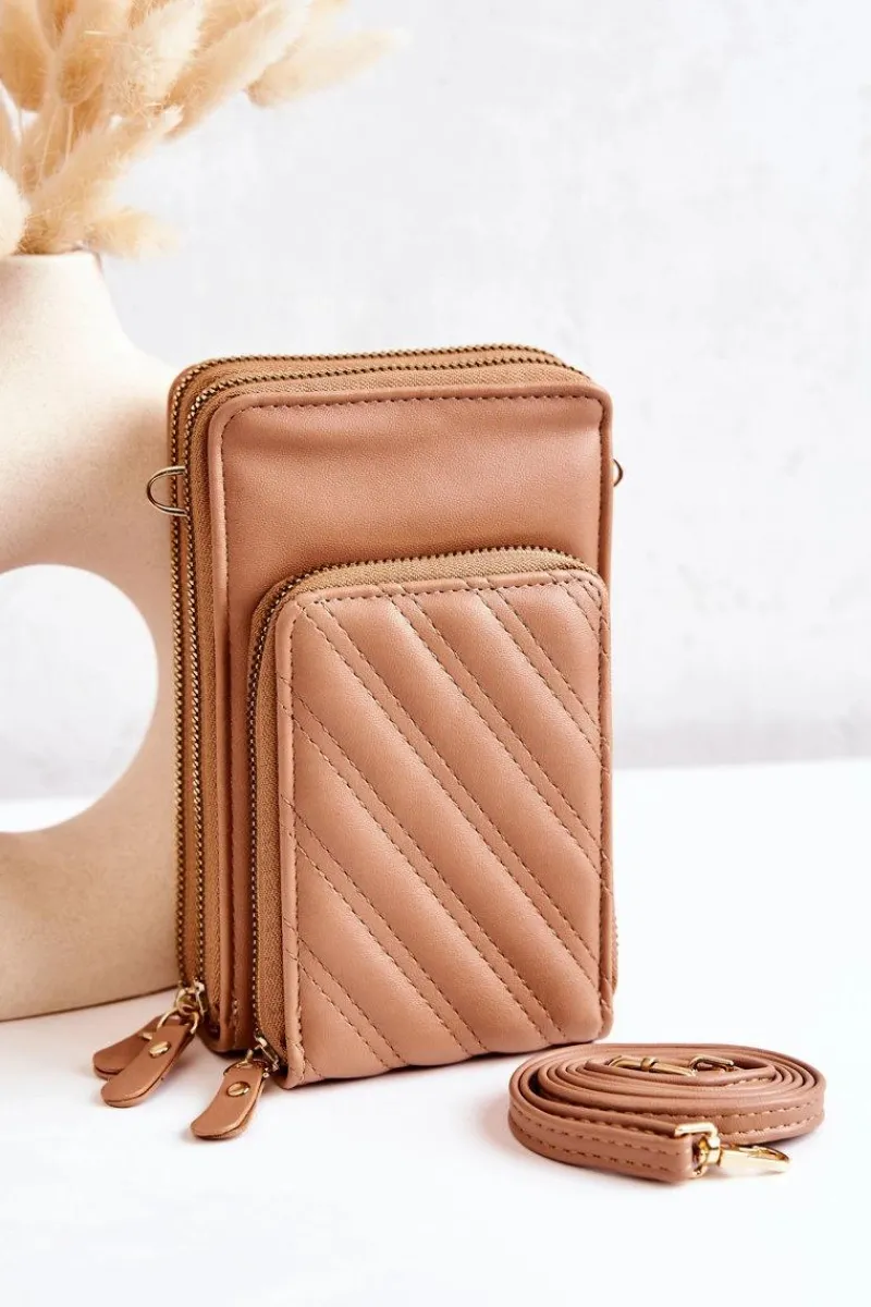 Outlet Boto Portfel Torebka 2w1 Na Suwak Beżowy Themis