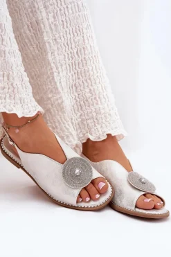 Sandały Z Cholewką|Sandały Płaskie><noscript><img width=