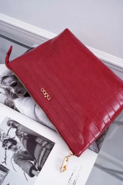 Torebki Nobo|Kosmetyczki Damskie>Nobo Średnia Damska Kosmetyczka Czerwona NCOS-I0341-C005