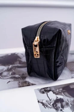 Średnia Damska Kosmetyczka Czarna NCOS-I0321-C020 Damskie Torebki Nobo|Kosmetyczki Damskie