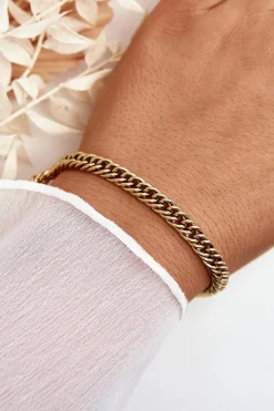 Online Regulowana Klasyczna Bransoletka Pancerka Złota Bransoletki