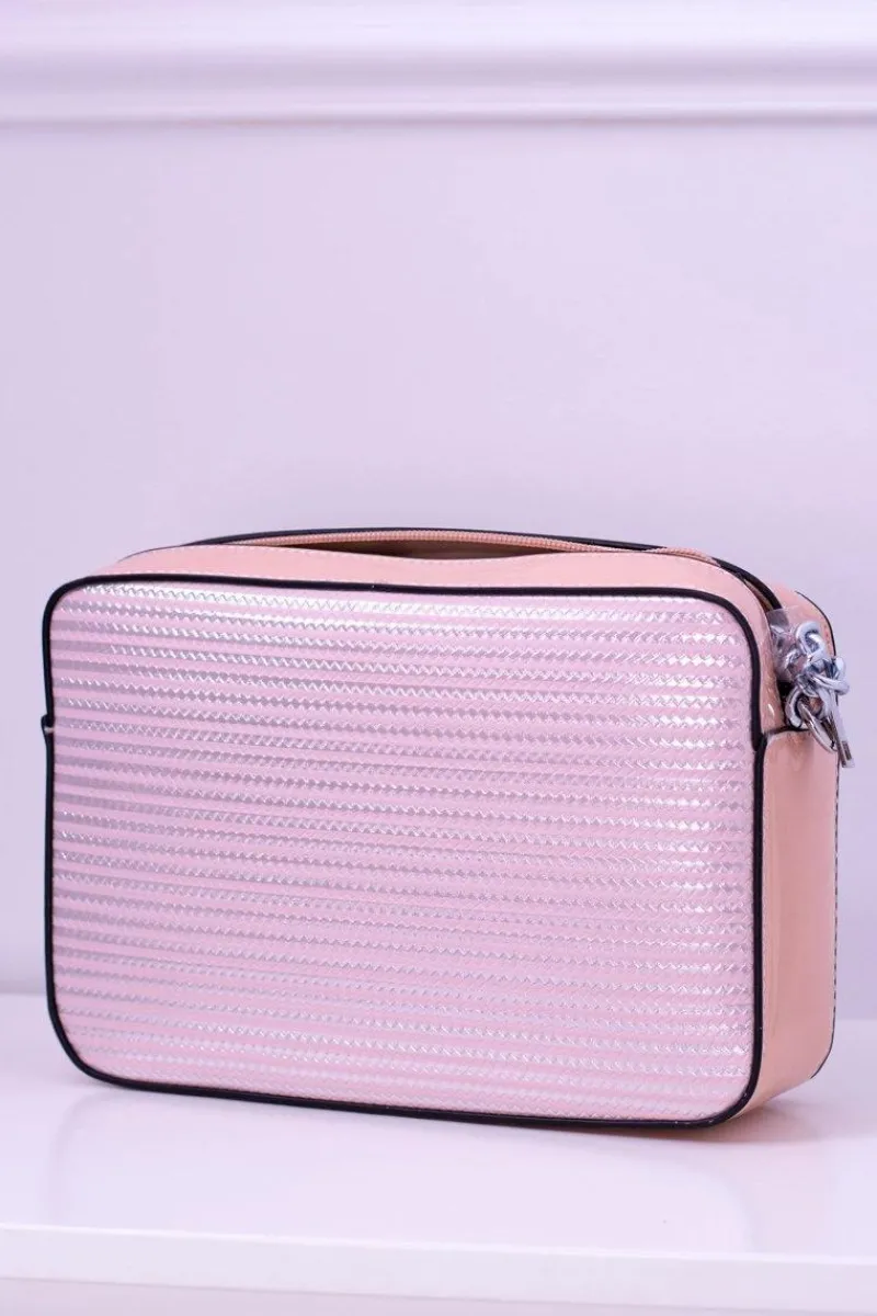 Best Różowa Lakierowana Torebka Damska Not Scared Torebki Klasyczne