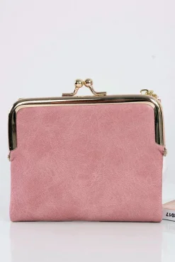 Hot Boto Różowa Mała Damska Portmonetka Na Bigiel