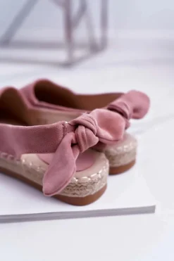 Różowe Espadryle Damskie Tenisówki Moriente Damskie Czarne Espadryle