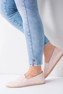 Baleriny Skórzane|Baleriny Klasyczne></noscript>Boto Różowe Pastelowe Baleriny Damskie Skóra Fresca