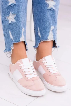 Trampki Damskie Niskie></noscript>Boto Różowe Trampki Tenisówki Bati