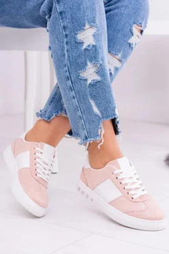 Trampki Damskie Niskie></noscript>Boto Różowe Trampki Tenisówki Bati