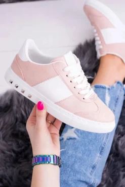 Trampki Damskie Niskie></noscript>Boto Różowe Trampki Tenisówki Bati