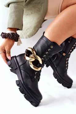 Damskie Trapery|Botki Sznurowane><noscript><img width=