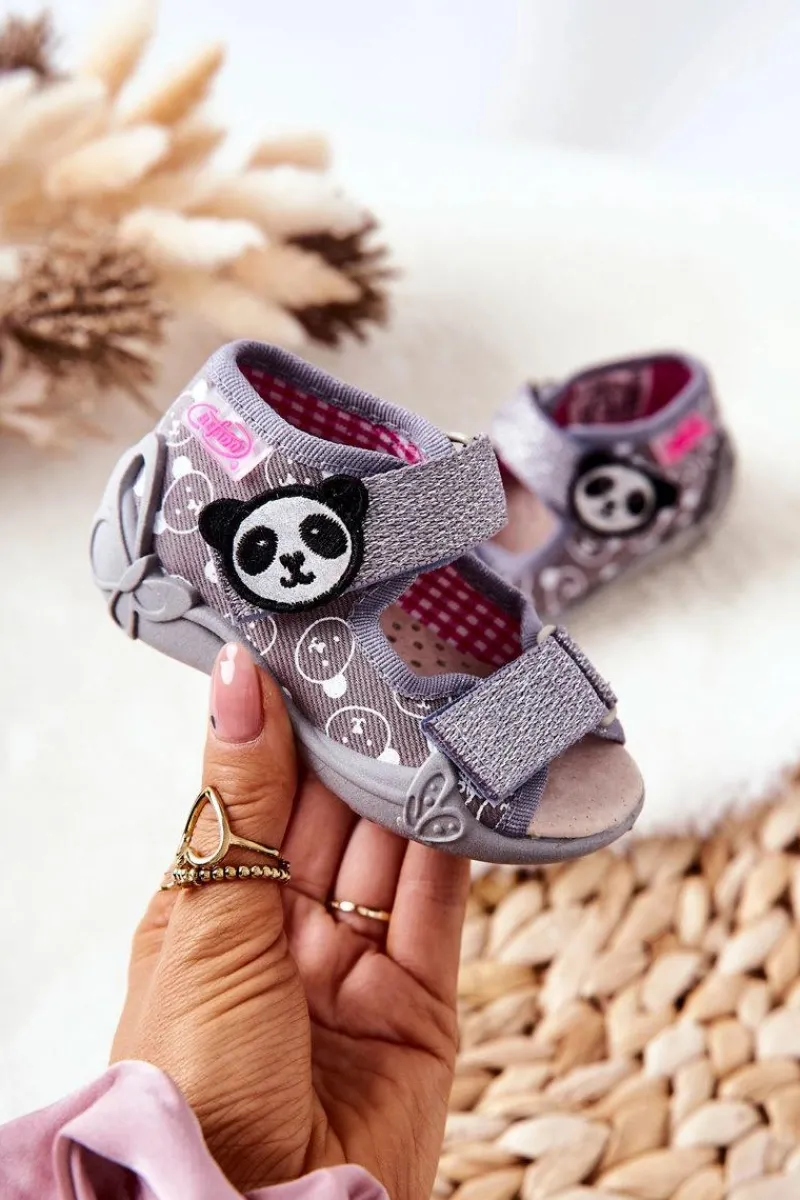 Dziewczęce|Dziewczęce>BEFADO Sandałki Na Rzep 342P031 Szare