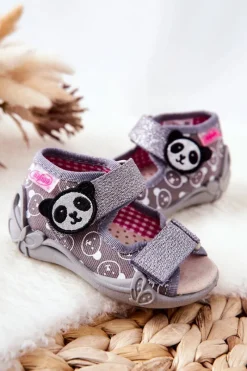 Dziewczęce|Dziewczęce>BEFADO Sandałki Na Rzep 342P031 Szare