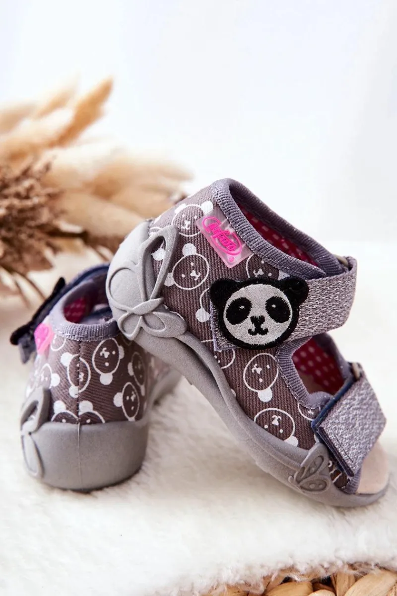 Dziewczęce|Dziewczęce>BEFADO Sandałki Na Rzep 342P031 Szare