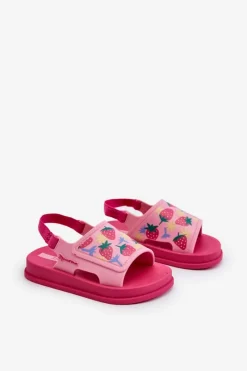 Outlet Sandałki Dziecięce 83545 Soft Baby Różowe Dzieci Dziewczęce|Chłopięce