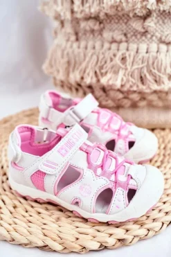 Outlet Big Star Shoes Sandałki Dziecięce Big Star Na Rzepy Białe FF374207