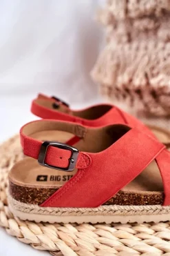 Discount Big Star Shoes Sandałki Dziecięce Big Star Koral FF374171