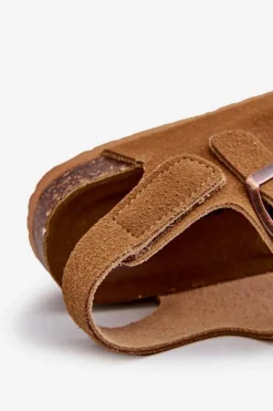 Sale Sandałki Dziecięce Na Korkowej Platformie Zapinane Na Rzep Camel Rorria Dzieci Dziewczęce