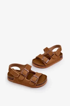 Sale Sandałki Dziecięce Na Korkowej Platformie Zapinane Na Rzep Camel Rorria Dzieci Dziewczęce