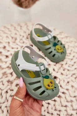 Best Ipanema Sandałki Dziecięce Na Rzep Owoce 83615 Summer XIV Baby Zielone Zielony