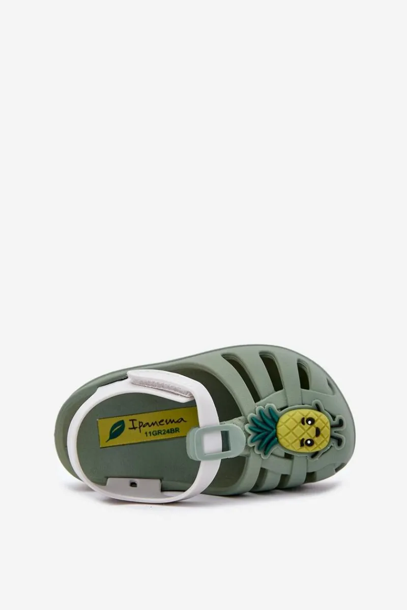 Best Ipanema Sandałki Dziecięce Na Rzep Owoce 83615 Summer XIV Baby Zielone Zielony