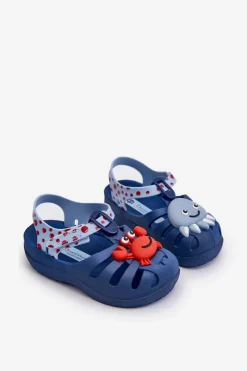 Discount Ipanema Sandałki Dziecięce Na Rzep 83486 Summer XIII Baby Niebieskie