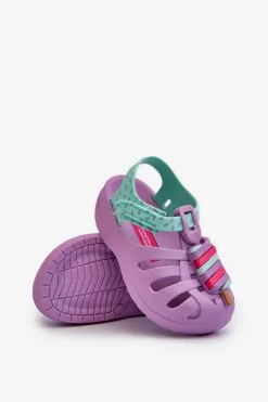 Outlet Sandałki Dziecięce Na Rzep 83486 Summer XIII Baby Fioletowe Dzieci Dziewczęce