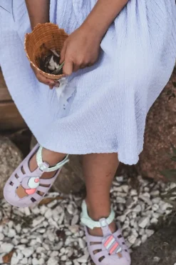 Outlet Sandałki Dziecięce Na Rzep 83486 Summer XIII Baby Fioletowe Dzieci Dziewczęce