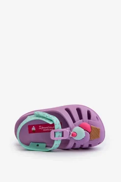 Outlet Sandałki Dziecięce Na Rzep 83486 Summer XIII Baby Fioletowe Dzieci Dziewczęce