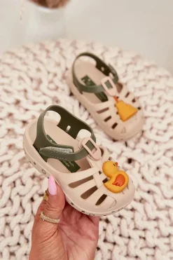 Clearance Ipanema Sandałki Dziecięce Na Rzep 83619 Summer XV Baby Beżowe