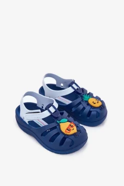 Chłopięce|Dziewczęce></noscript>Ipanema Sandałki Dziecięce Na Rzep Owoce 83615 Summer XIV Baby Granatowe Niebieski