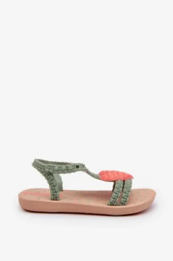 Clearance Ipanema Sandałki Dziecięce Z Sercem 81997 My First Baby Zielone Zielony