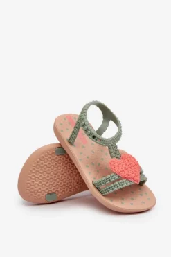 Clearance Ipanema Sandałki Dziecięce Z Sercem 81997 My First Baby Zielone Zielony