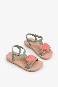 Clearance Ipanema Sandałki Dziecięce Z Sercem 81997 My First Baby Zielone Zielony
