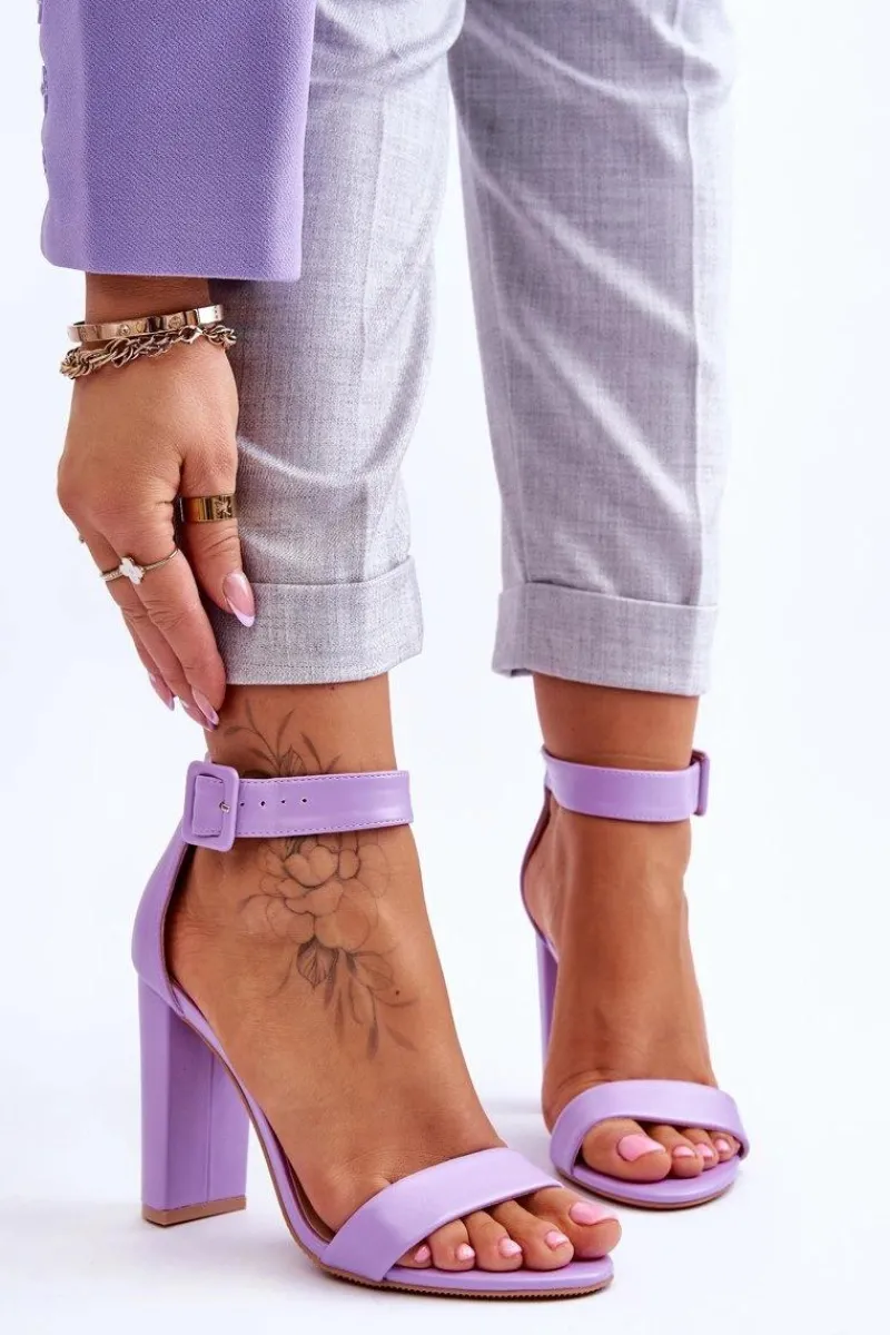 Sandały Na Obcasie>Boto Sandałki Na Obcasie Fioletowe Georgina