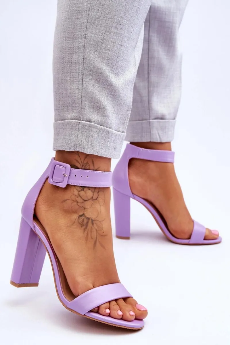 Sandały Na Obcasie>Boto Sandałki Na Obcasie Fioletowe Georgina