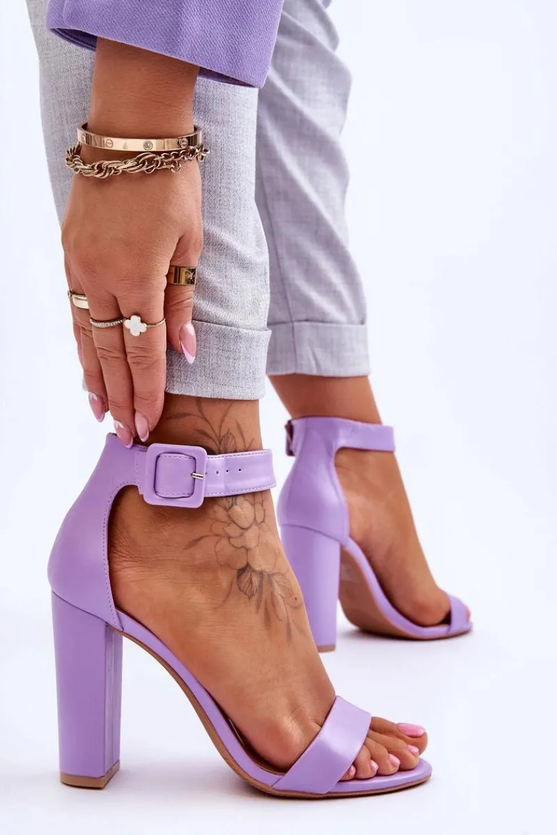 Sandały Na Obcasie>Boto Sandałki Na Obcasie Fioletowe Georgina